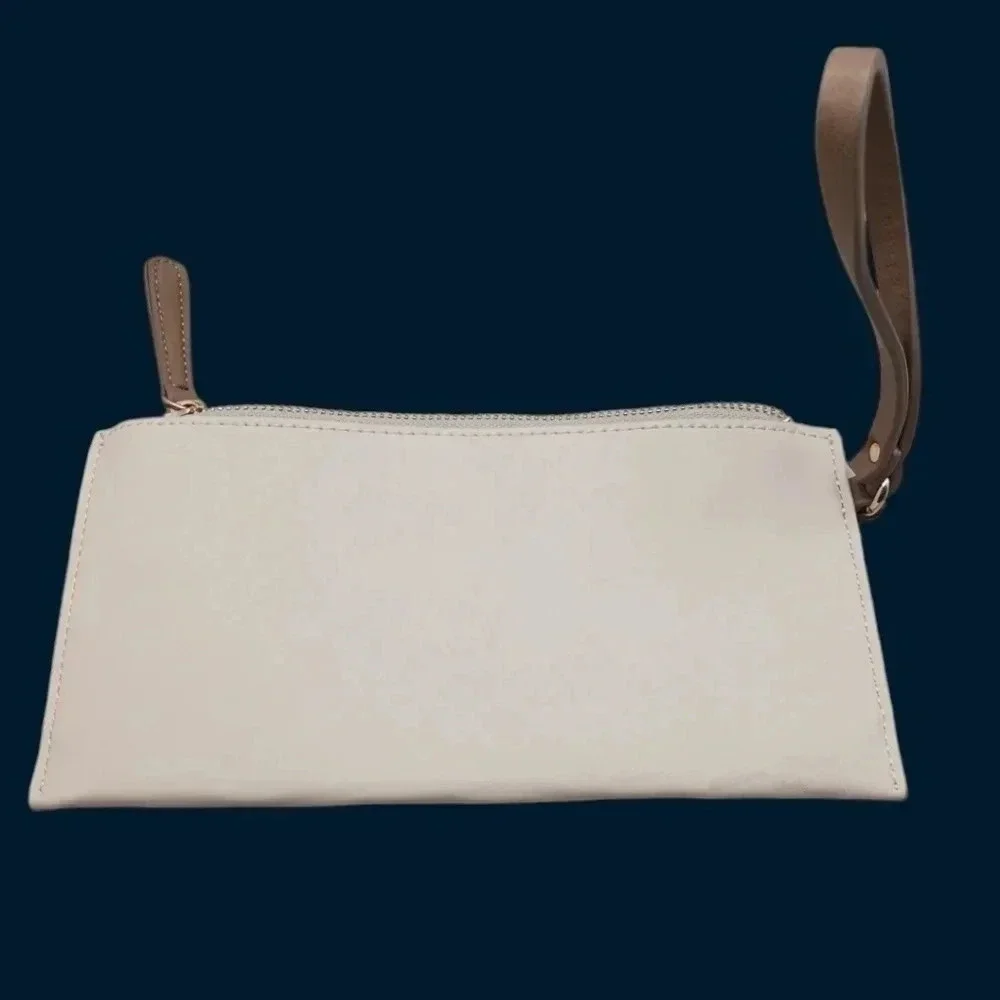 Two tone clutch purse bag